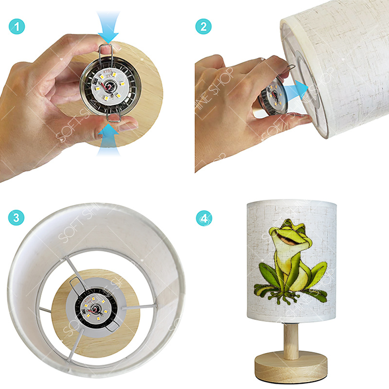 Printed USB-Powered LED Table Lamp for Home & Office Decor