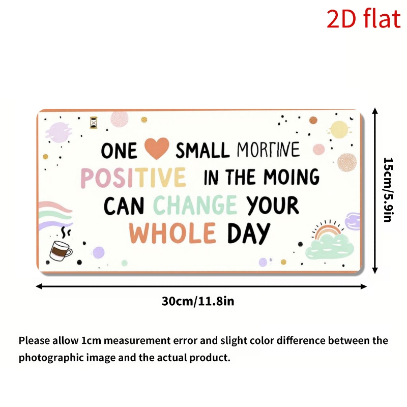 2d flat natural   positive affirmation wall sign door hanging decoration 15x30cm 5 9x11 8in artificial wood plaque suitable for home   fence decor welcome sign with uplifting morning reminders for daily positivity 2d flat