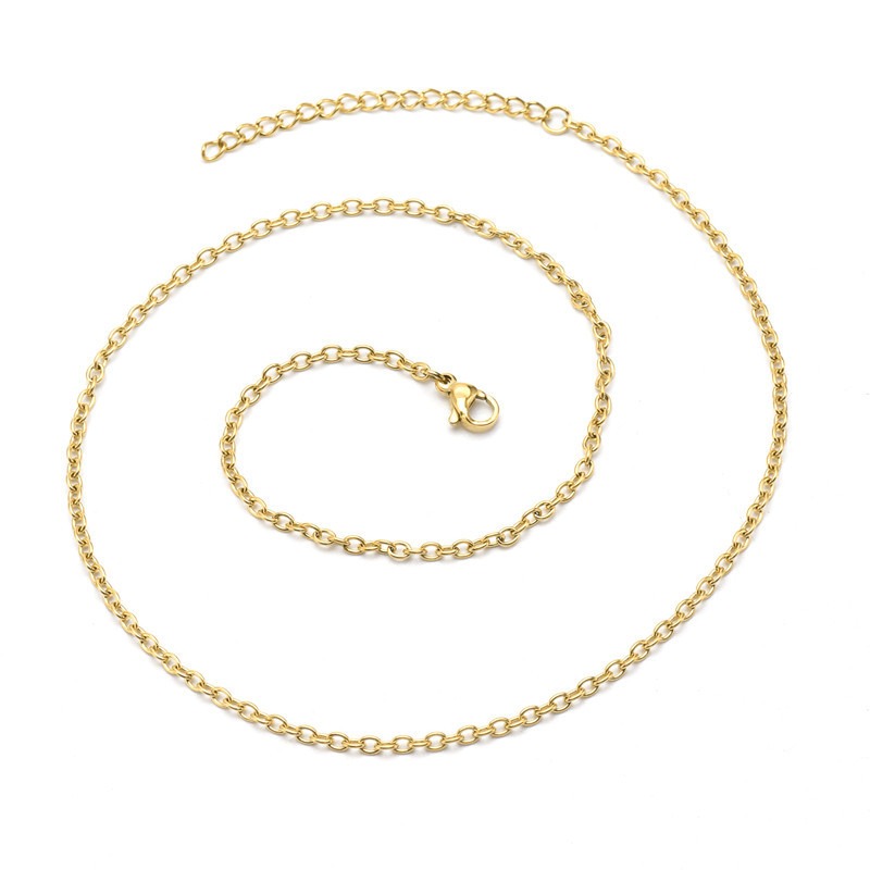 5pcs Stainless Steel O-Shape Chain Necklace Set