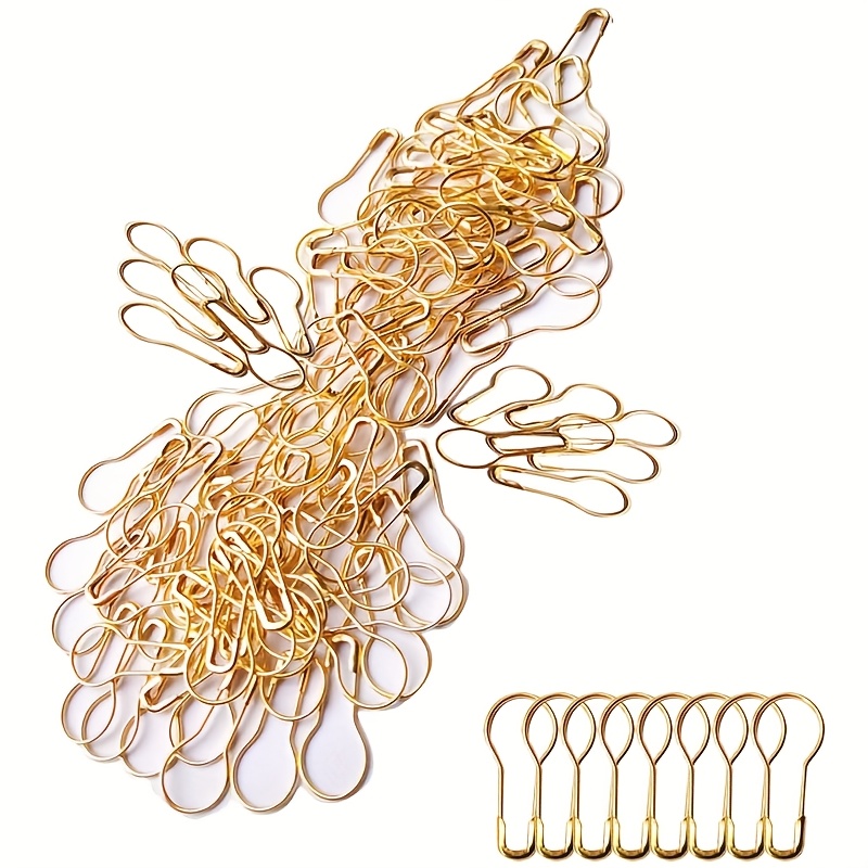 TEMU 150pcs Épingles de sûreté métalliques petites de pour marqueurs de à tricoter, couture de vêtements, loisirs créatifs DIY, dorées