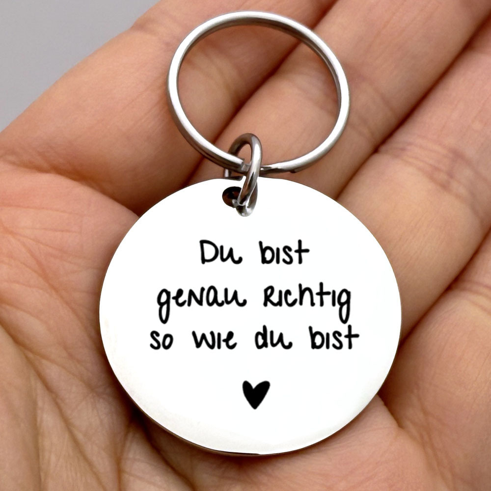 Inspirational Keychain With German Quote Perfect For Gifts, Parties, And Everyday Motivatio Stainless Steel