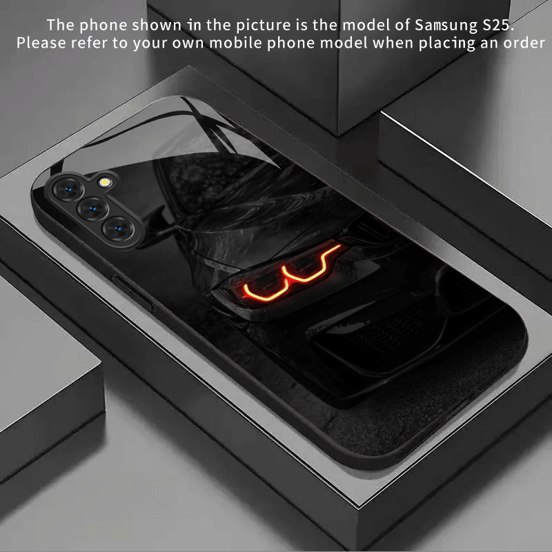 TEMU Phone Case: Sports Car Background Glass Phone Case For Galaxy S25 Ultra/s25 /s25/s24 Ultra/s24 /s24 Fe/s24/s23/s22/s21