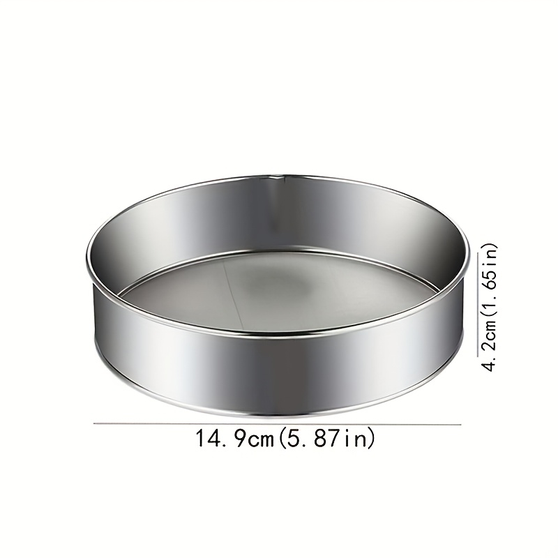 SHAON Stainless Steel Fine Mesh Flour Sifter with Ergonomic Handle and Non-Slip Base - Heavy-Duty Manual Kitchen Tool for Sifting Flour, Powdered Sugar, Cocoa - Versatile Baking Sieve for Cakes, Pies, Bread, Pastries - Durable and Easy-to-Clean 4 SHAON Stainless Steel Fine Mesh Flour Sifter with Ergonomic Handle and Non-Slip Base - Heavy-Duty Manual Kitchen Tool for Sifting Flour, Powdered Sugar, Cocoa - Versatile Baking Sieve for Cakes, Pies, Bread, Pastries - Durable and Easy-to-Clean - Image 4