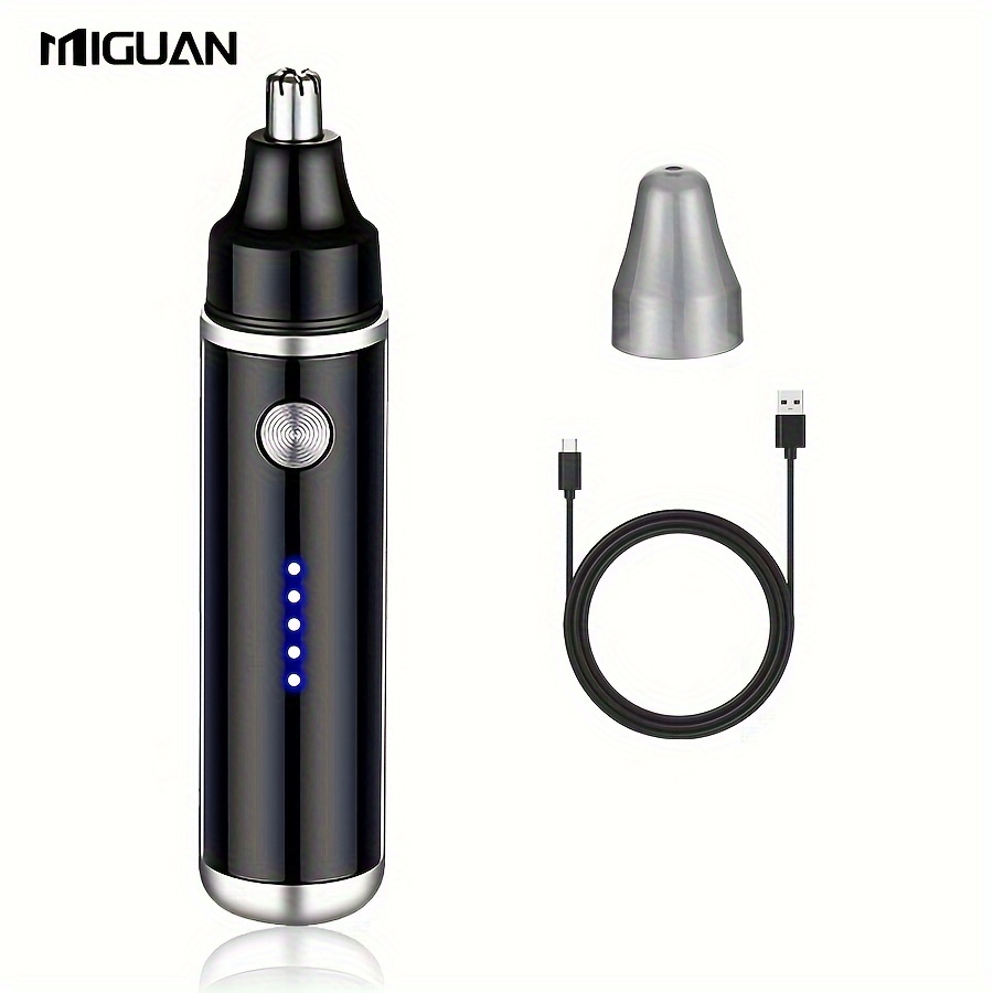usb rechargeable electric nose ear hair trimmer portable   hair removal for nose eyebrow facial   lightweight   unisex for men women nose hair trimmer   durable plastic Product details 10