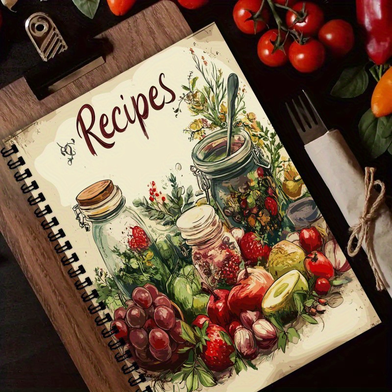 TEMU A5 Personalized Recipe Book, Planner, A Blank Recipe Book Designed Specifically For You To Record Cooking - Suitable For Cooking Enthusiasts,