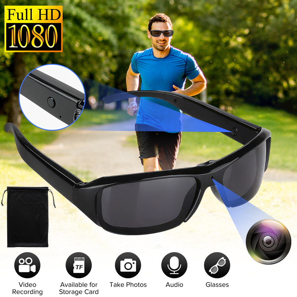 camera sunglasses sold on Temu Australia - Main Image