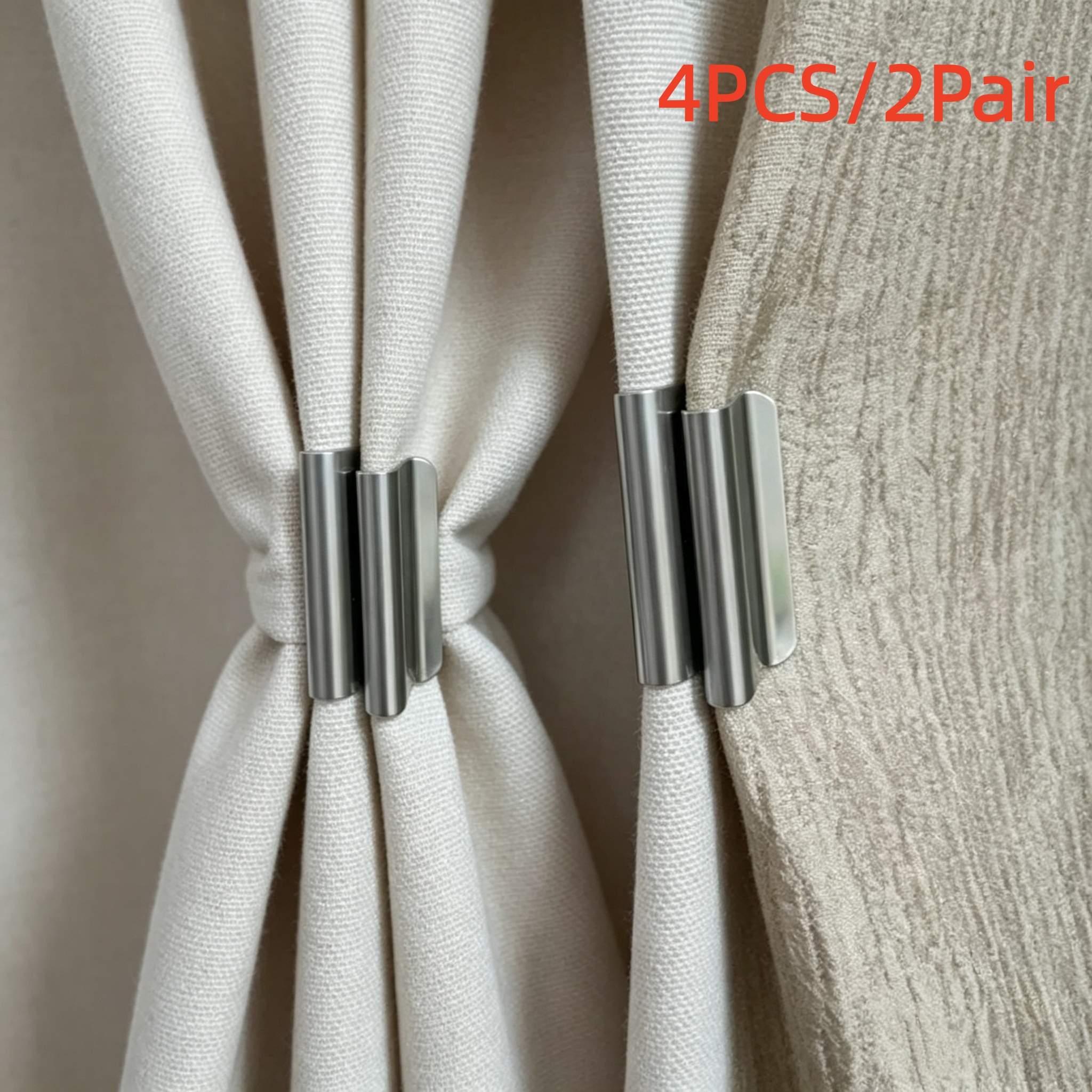 TEMU Set pezzi/2 di clip magnetiche per tende oscuranti, chiusure magnetiche per tende, accessori oscuranti senza chiodi e senza cuciture per casa e