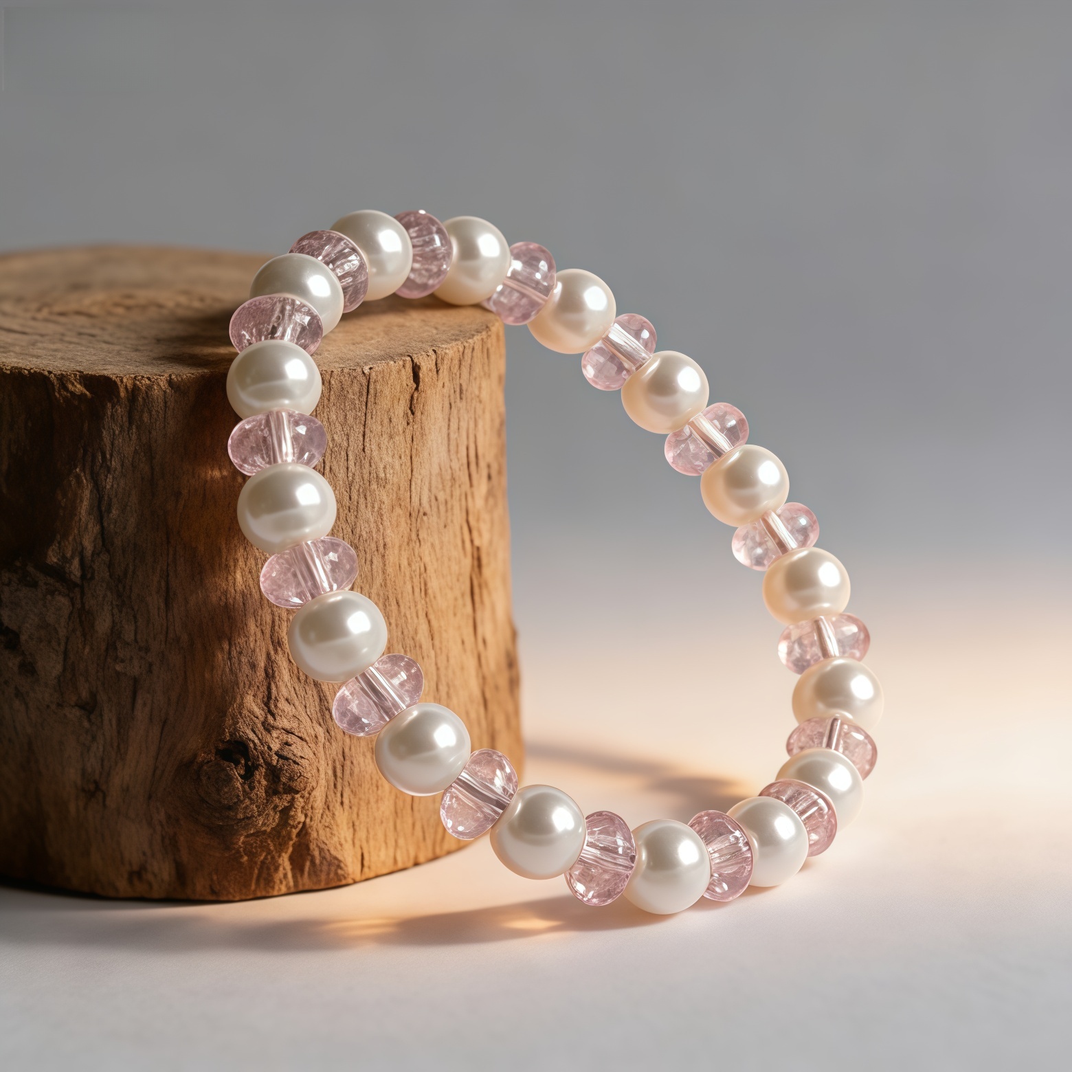 Bohemian Natural Stone Wealth Bracelet, Handmade