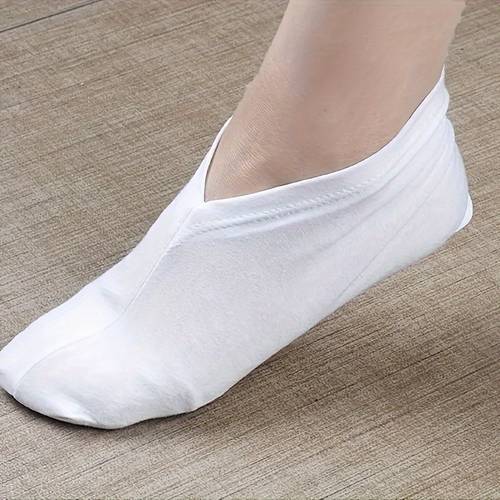 4pcs overnight moisturizing socks hydrating socks moisturizing socks for men and women white