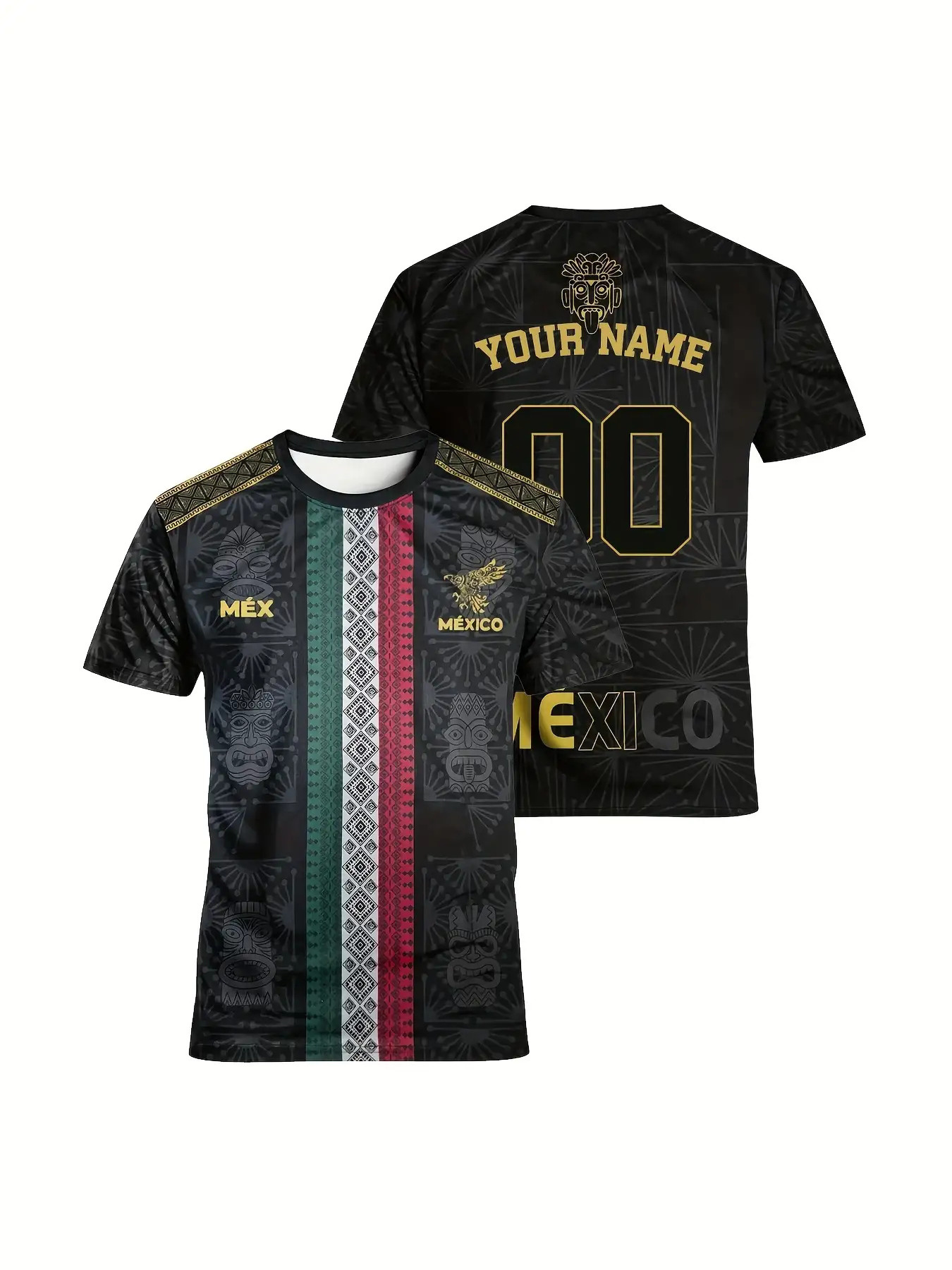 Mexico National Soccer Team Jersey - Black Long Sleeve Shirt For Men And Women