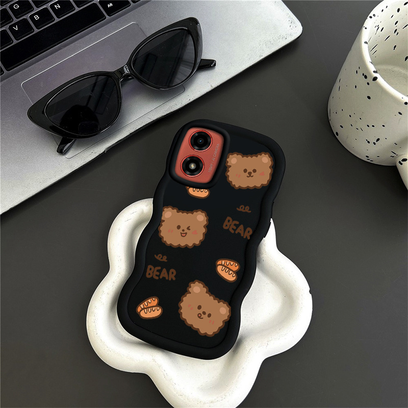 

Lightweight Protection Moto E14 With E14 Brown Bear Silicone Design, Ideal For Fashion