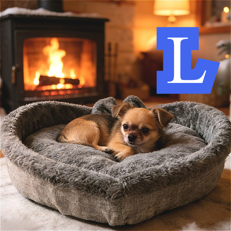 TEMU Small Dog Beds And Furniture, Dog Beds, Heart-shaped Dog House - Thickened Plush For , Winter Dog House Suitable For Cats, Cute Gift For Dog