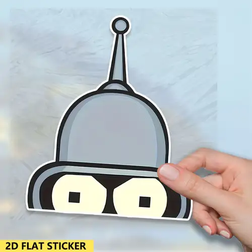 Pegatina De Vinilo De Bender De Futurama - Para Auto, Camión, Laptop, Decorativa, Resistente Al Agua