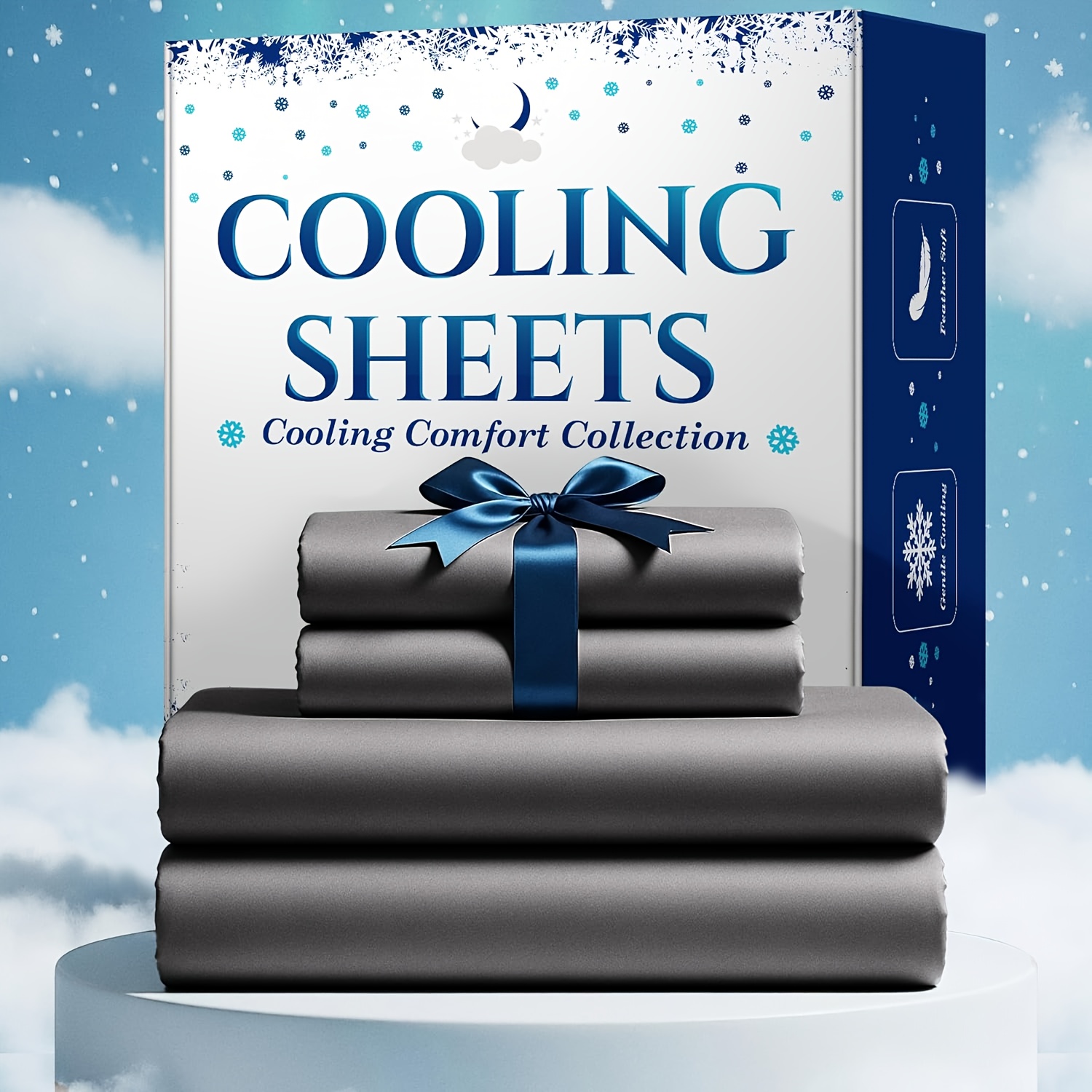 4pcs bamboo blend cooling bed sheet set kids ultra soft breathable sheets with deep pocket fitted sheet 18 24 height children 2200 tc cooling fabric shrink wrinkle resistant for   comforter   luxury christmas gift