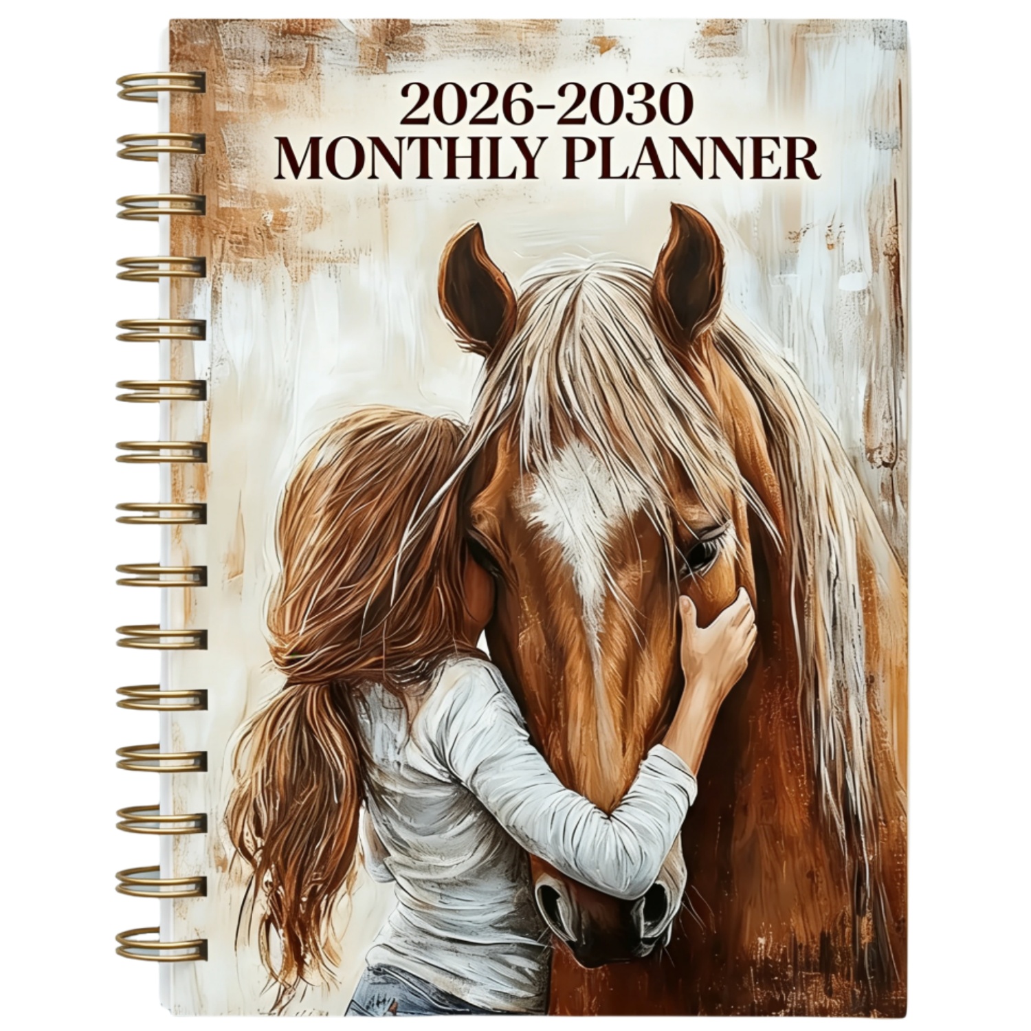 TEMU 2026-2030 Monthly Planner/calendar - 2026 - December 2030, 5 Year Monthly Planner, Horse And Female Equestrian Cover Design, Year Calendar