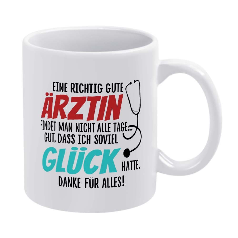 1pc, Text, Stethoscope Design, In Red, Blue, And Black Colors, 11-ounce Mug, Suitable For Holiday, Birthday, Christmas, Or