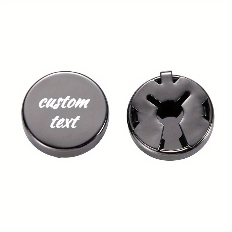 TEMU Puños Elegantes de Cobre Grabados con Láser - Botones Metálicos Texturizados Circulares de 17mm/0.66" para , Formales, Navidad, Día del Amor y