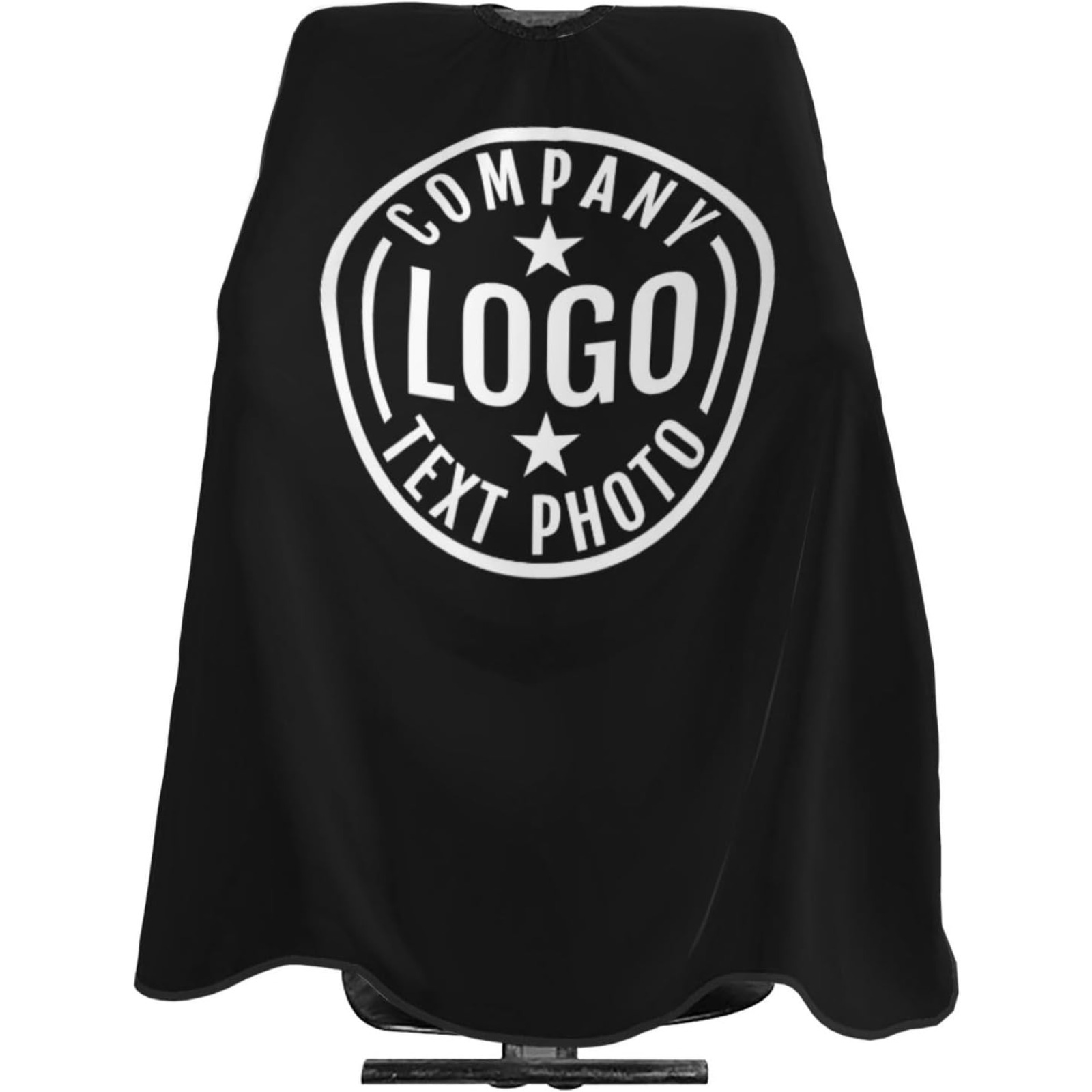 Image of Custom Barber Cape For Men Personalized Professional Haircut Cape Designed Your Barbershop Text Durable Lightweight Breathable Salon Haircut Apron For Men Women Home Hair Stylist Salon 55 In