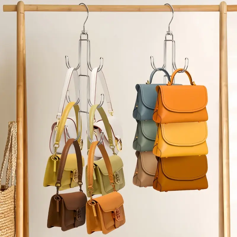Bookcase Handbag Storage Handbag Storage Organizer Grey Bag Organizer – Handbag & Scarf Storage ...