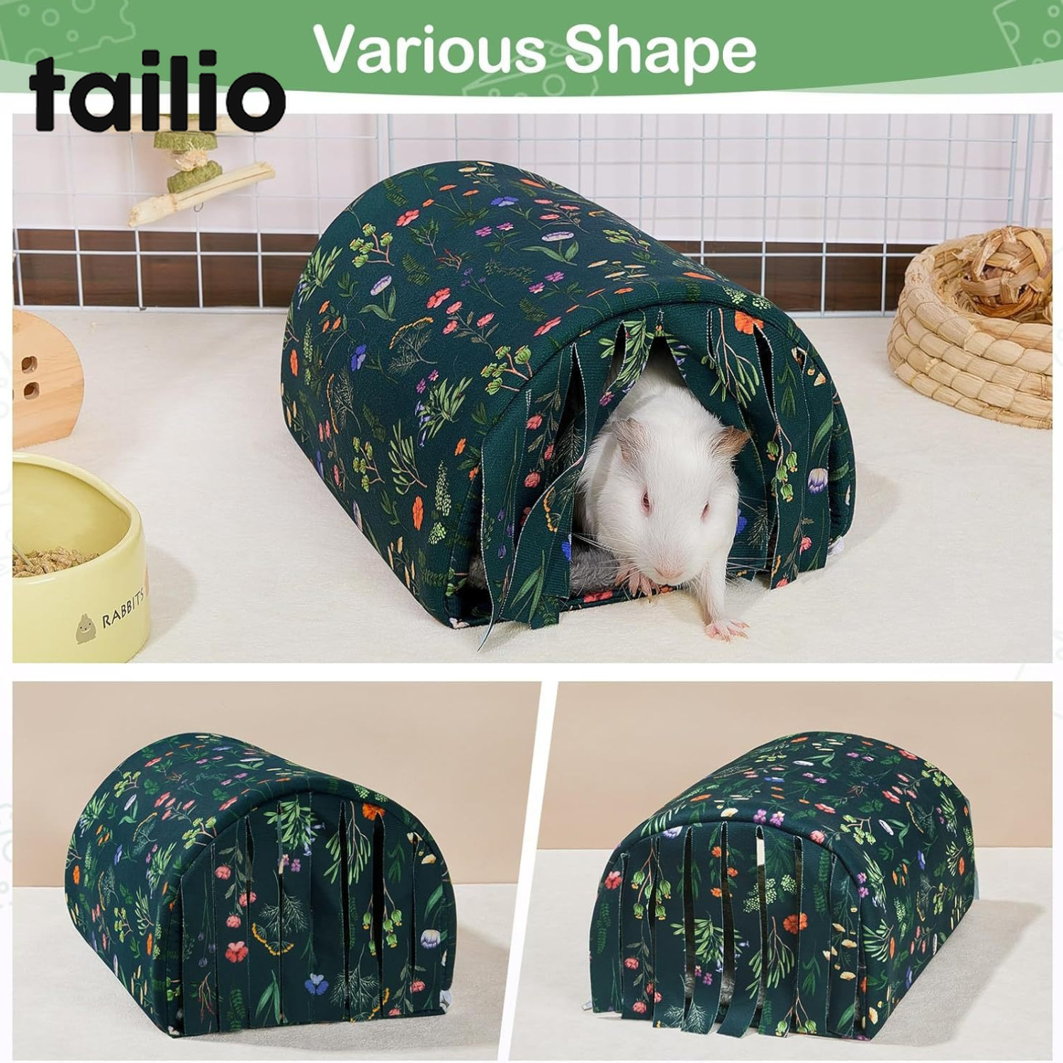 Washable Guinea Cave Bed for Small Animals