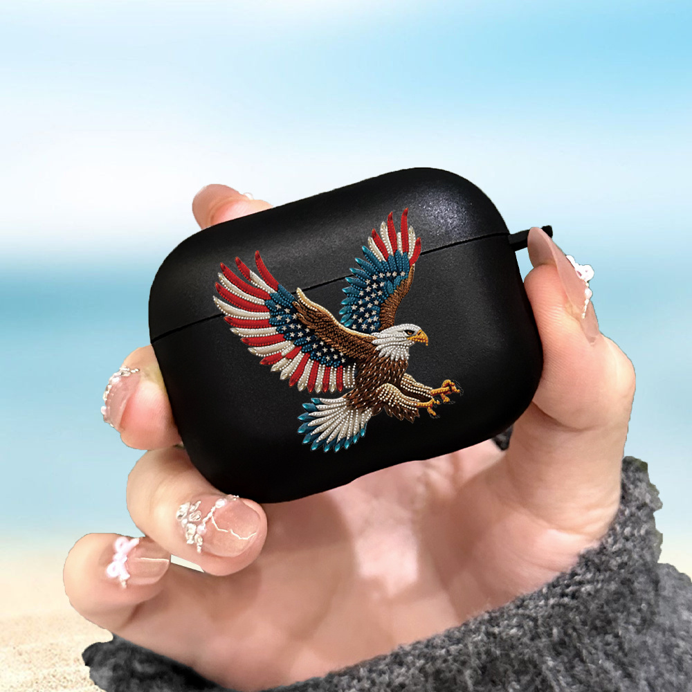 TEMU Compatible avec les Airpods 3, 4, Pro, Pro2, Pro3, ce design à motif d'aigle présente un étui souple , antidérapant, résistant aux rayures et