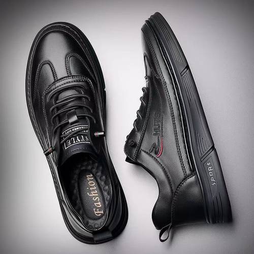 2026 new mens shoes 2026 new fashionable spring and autumn versatile casual sports shoes genuine leather soft soled breathable sports mens party shoes