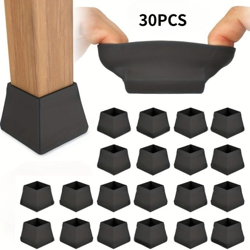 TEMU 30pcs Large Thick Silicone Furniture Pads, Anti-slip Floor Protectors, Suitable For , Prevent Scratches And Dents