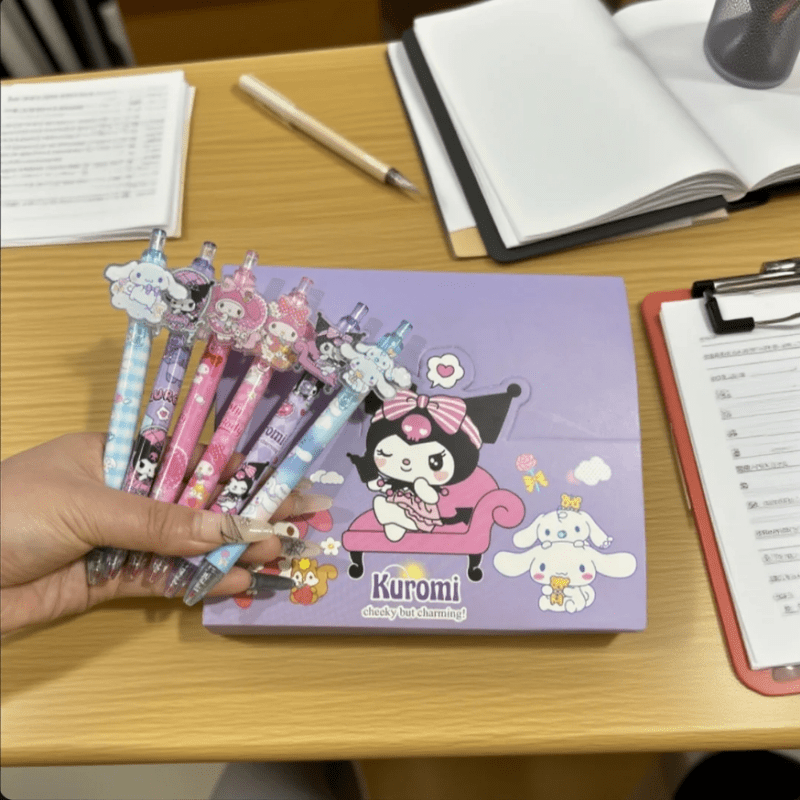sanrios set of 48 cartoon click pens features   designs making them   pens for girls   are   great for students during exams and     characters such as for   and kt cat Product details 5