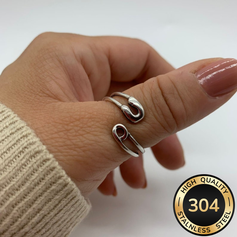 【AMBUSH】SAFETY PIN RING 925 Silver Safety Pin Ring by AMBUSH on Sale
