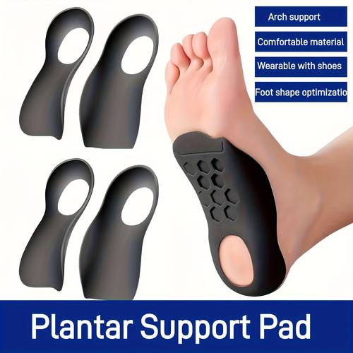 2pairs xo shaped arch support insoles outward fitting support pads for flat feet breathable durable ideal for most sizes