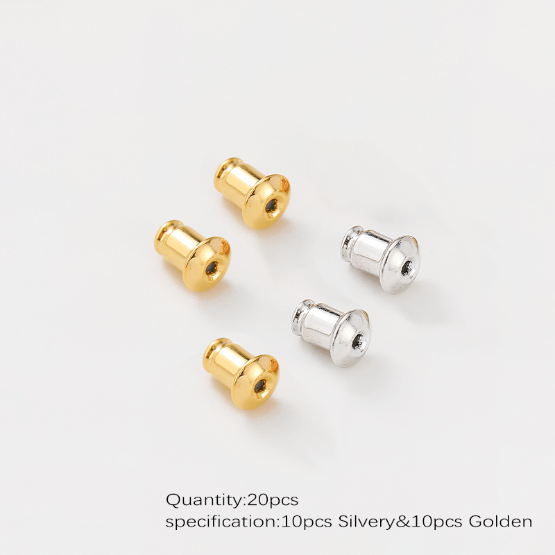 TEMU Kit de Accesorios para Aretes de Bala, Cierres Metálicos Hipoalergénicos para de Joyería DIY