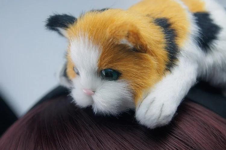 cute cat shaped hair clips adorable animal hair accessories for halloween christmas durable fabric   hair bands with   design no power needed   costume parties themed events cat accessories costume party accessories whimsical hairpiece soft texture accessory Product details 1