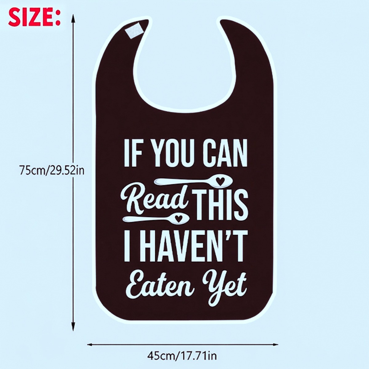 TEMU 1pc 2d Flat Can Read This I Haven't Yet 1pc 2d Flat Printing Bibs Fashionable Adult And Elderly Crumb Catcher For Men And Women, Tableware