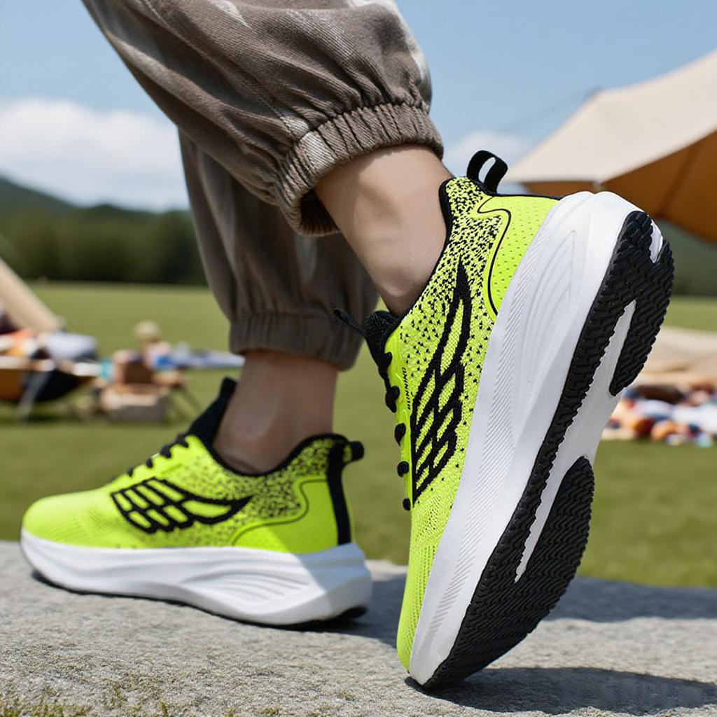 Men's Lightweight Breathable Running Shoes with Wide Toe Design
