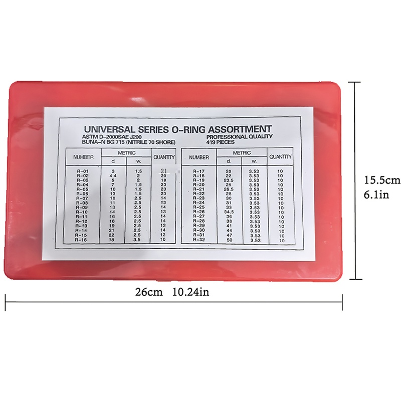 TEMU 419pcs Multi-functional Nitrile -ring Set | Leak Repair Sealing Gaskets | Universal Maintenance Tools For Automotive And Pressure Washers