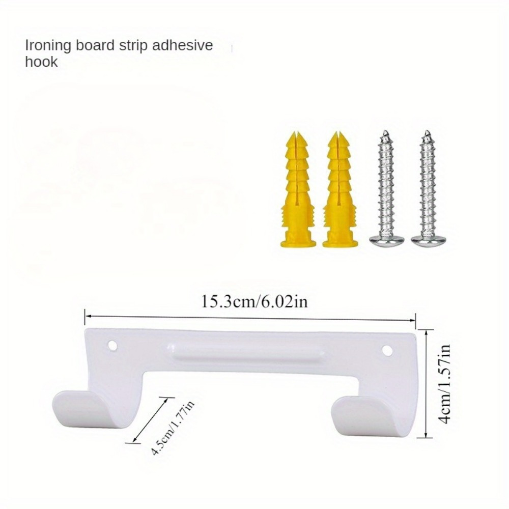 Image of Wall Mounted Laundry Room Storage Rack, Heavy-duty Iron Hooks, Painted Surface, Space Hanging Rack Storage And Organization
