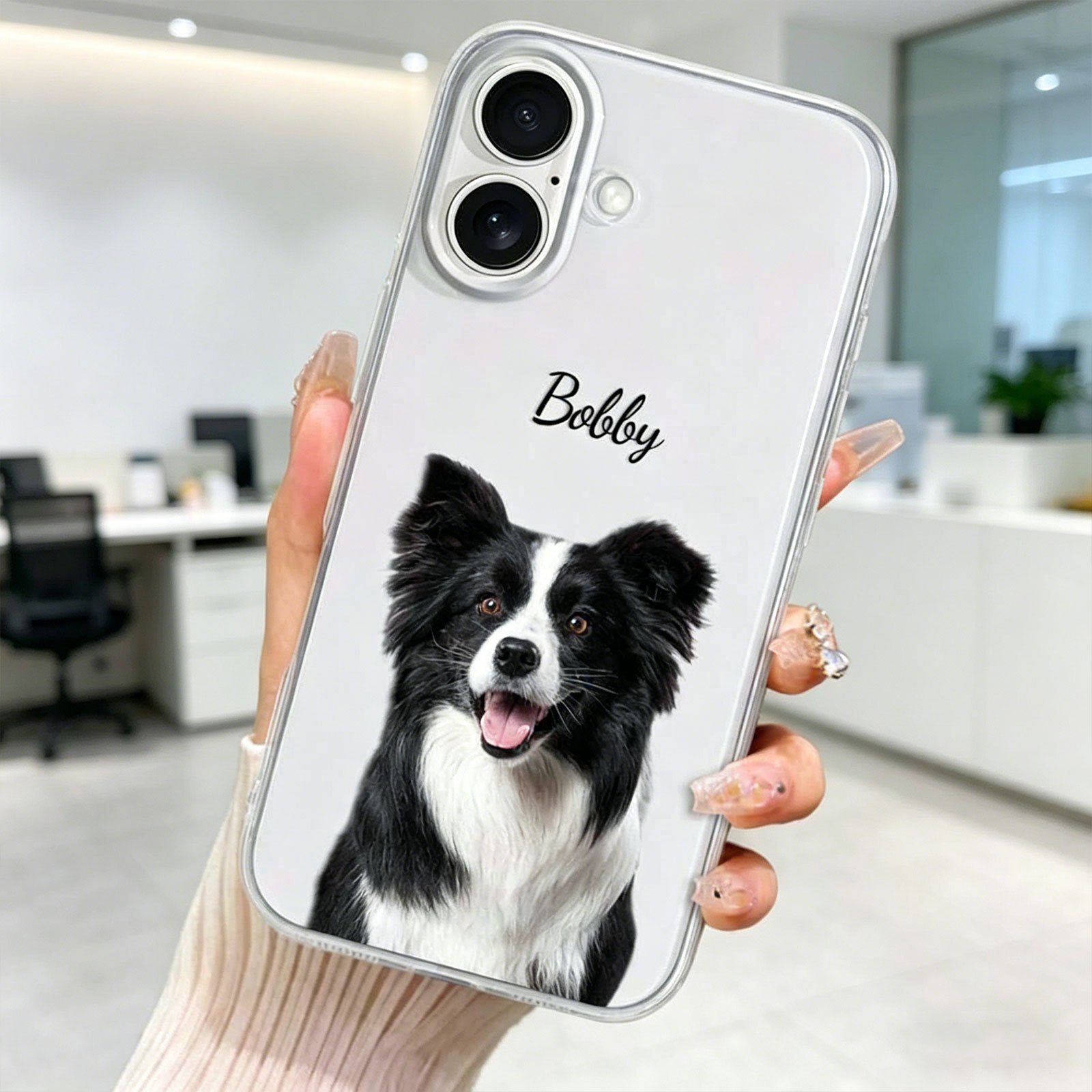 TEMU Phone Case: Custom Diy Personalized Transparent Phone Case With Family, Couple, And Pet Photos/text, Suitable For Iphone 17 Pro Max Air