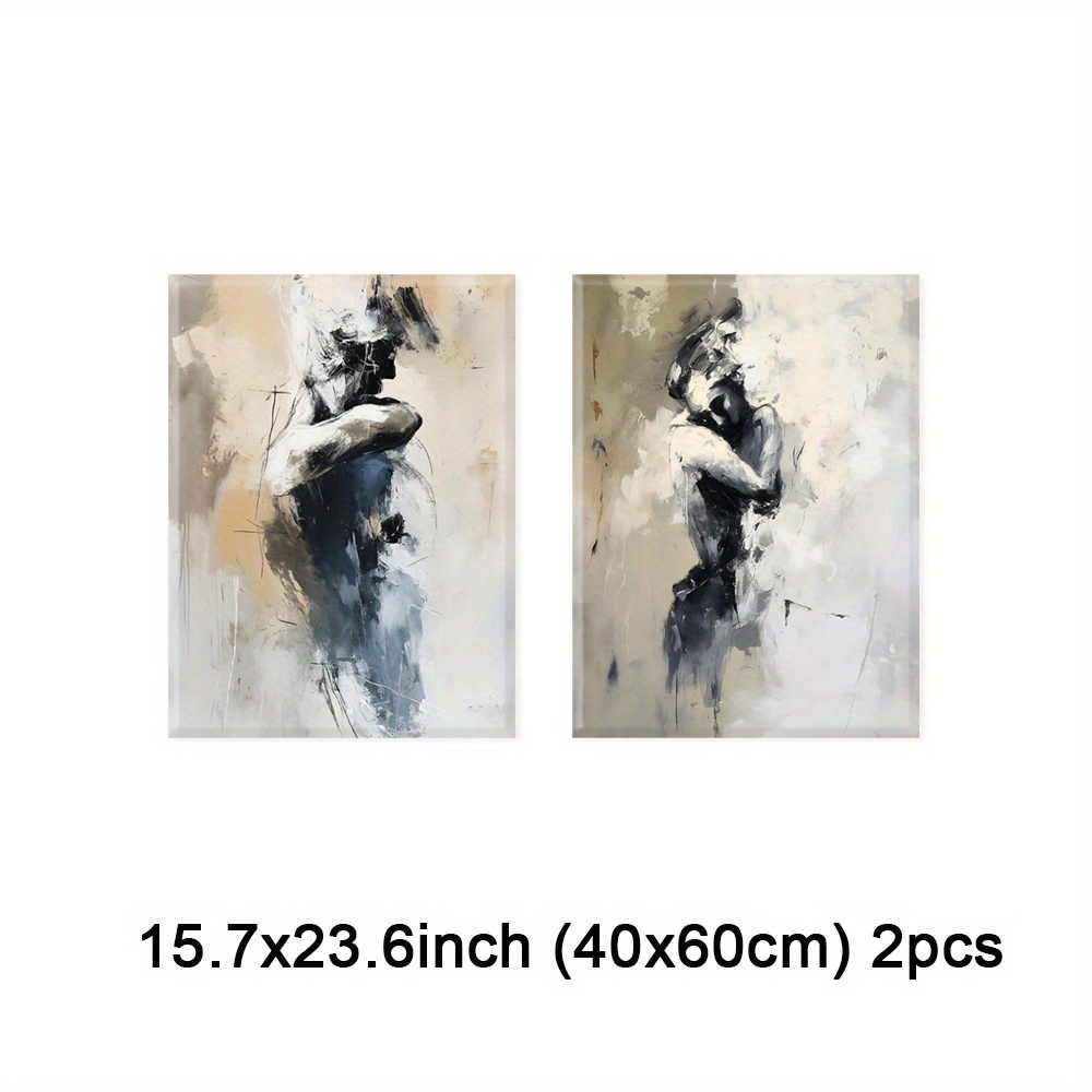 TEMU Set Of 2 Framed Wall Decor, Geisha Cat Painting, Sushi Dinner Artwork Print Poster, Cultural Art Wall Art, Retro Prints Poster, Modern Home