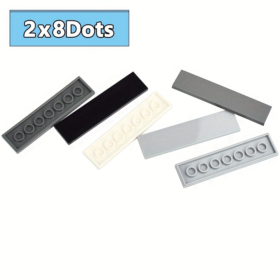 20pcs DIY 2x8 Dots Smooth Building Blocks