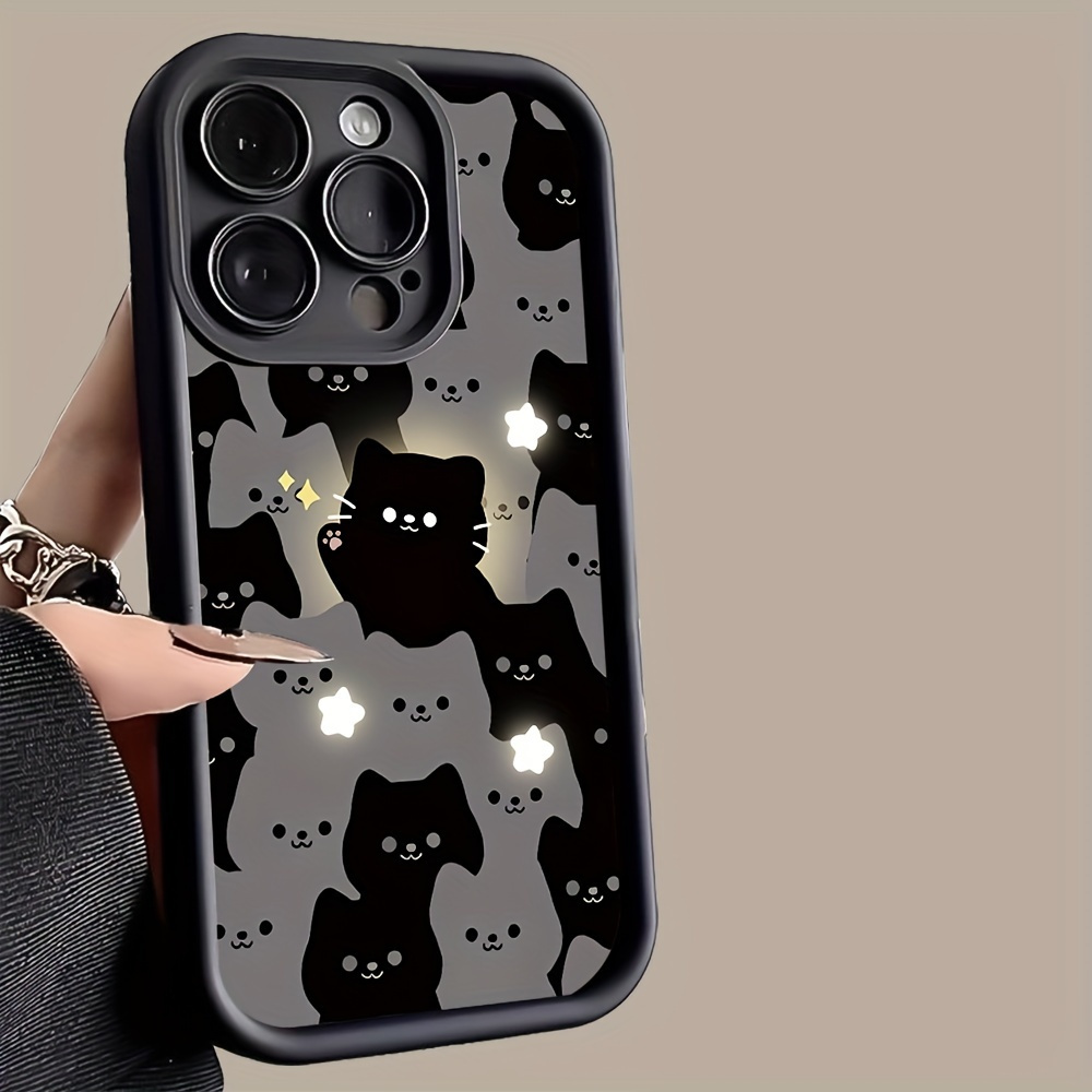 Deluxe Korean Simple Solid Color TPU Soft Phone Case for iPhone 11, 12, 13, 14, 15, 16 Plus Pro Promax XSMAX XS/ X MINI Samsung Galaxy S22 S23 S24 S25 PLUS ULTRA FE, Full Wrap Protection Anti-slip and Anti-fall TYJT