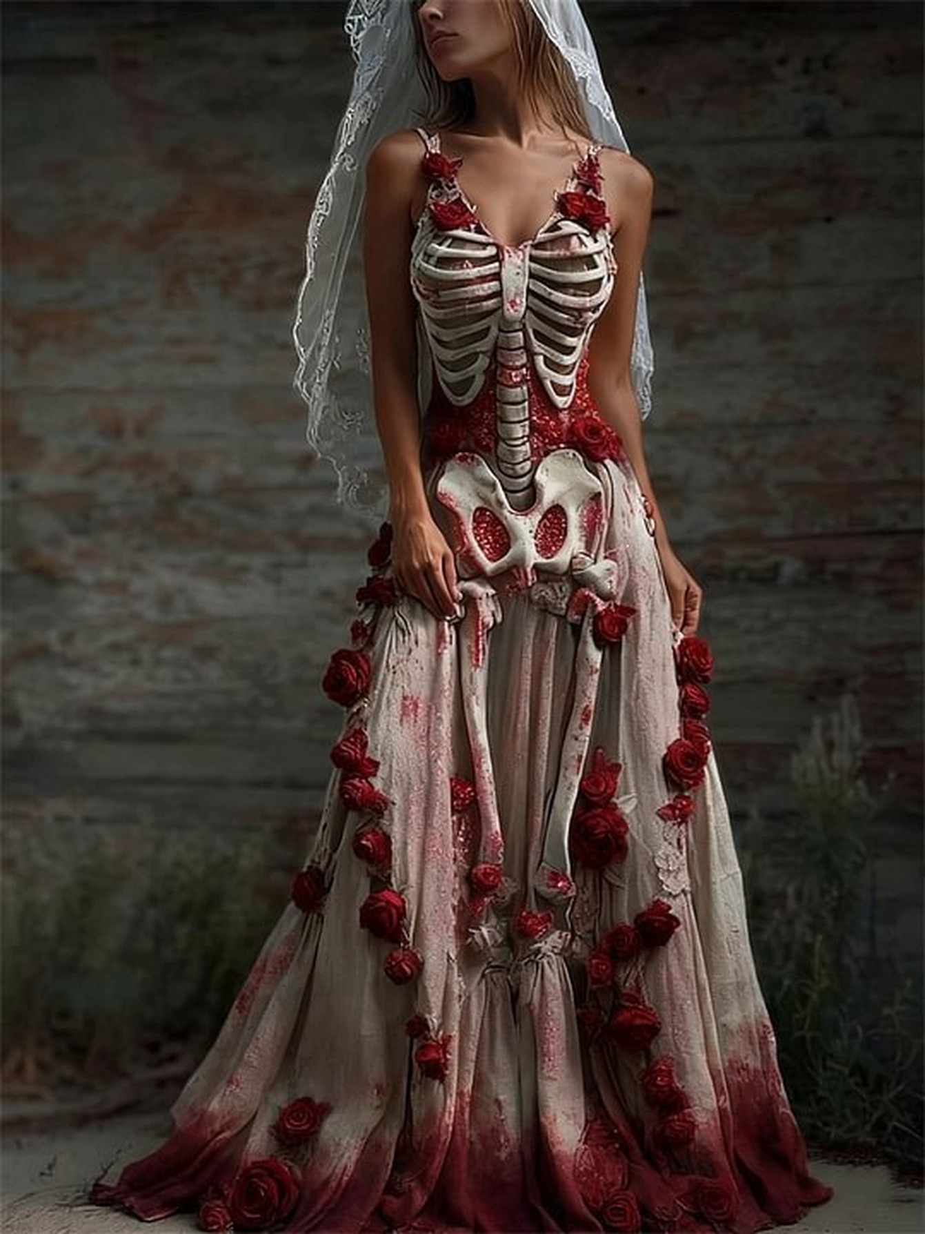 skeleton dress sold on Temu United States