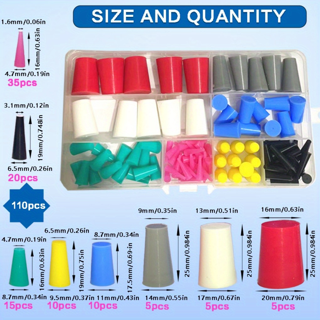 Image of High-temperature Silicone Stopper Solid Anti-collision Plug Cone-shaped Stopper Sealing Silicone Stopper Electroplated Lacquered Hole Stopper Sealing Stopper