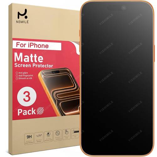 3pcs set of high definition matte screen protectors compatible with for iphone 13 through 17 including and air tempered glass protectors are designed to scratches and oil
