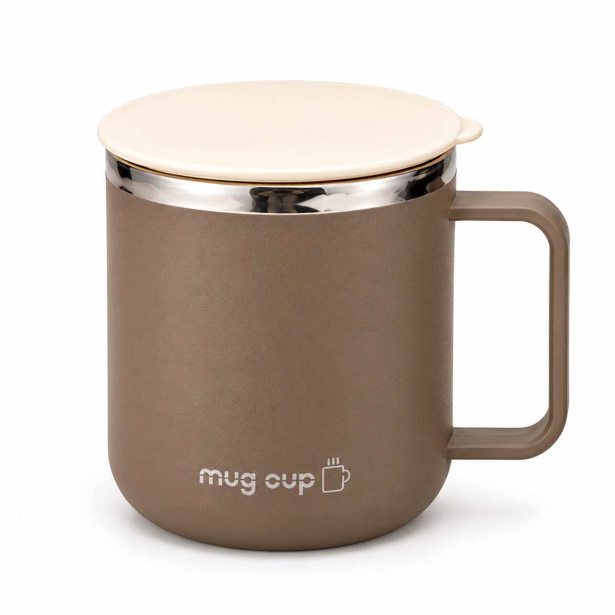 TEMU 1pc Double-layer Insulated Stainless Steel Mug With Lid, Office Desktop Anti-scald Coffee Cup, Large Capacity Home Tumbler For Hot And Cold