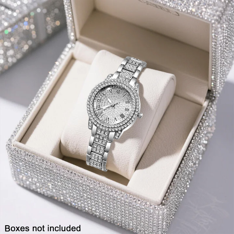 Image of A New Stylish Quartz Watch, A Fashionable Set With An Alloy Dial, Wear. For For Birthdays, Parties, New Year's, Christmas, And Halloween