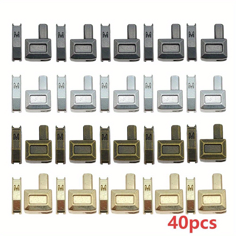 40pcs 5# Zipper Repair Accessories Combination Latch Suit 20 Pairs Zipper Repair