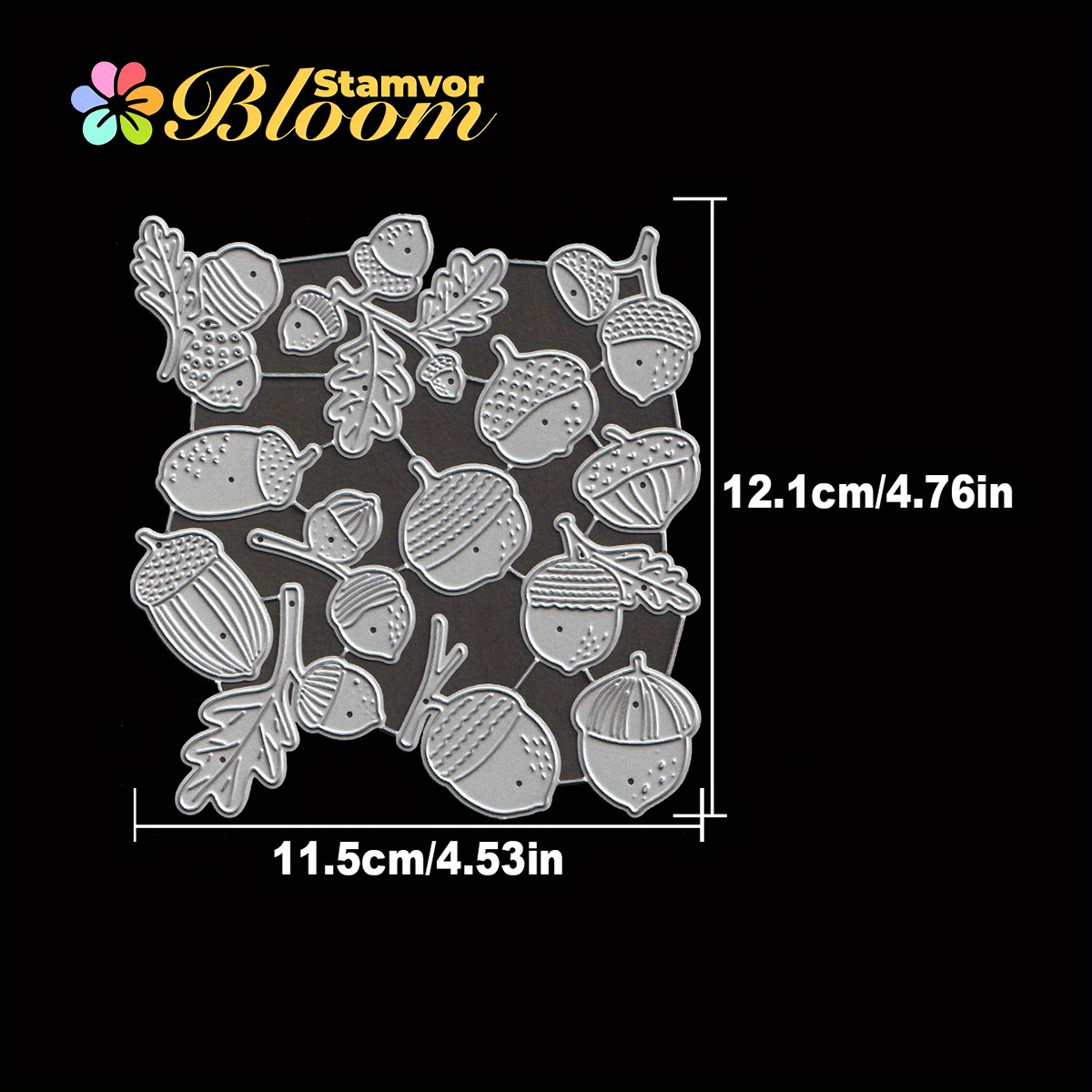 Autumn-themed Molds For Cutting Paper, Embossing, And Decorations For Card Making And Scrapbooking Projects