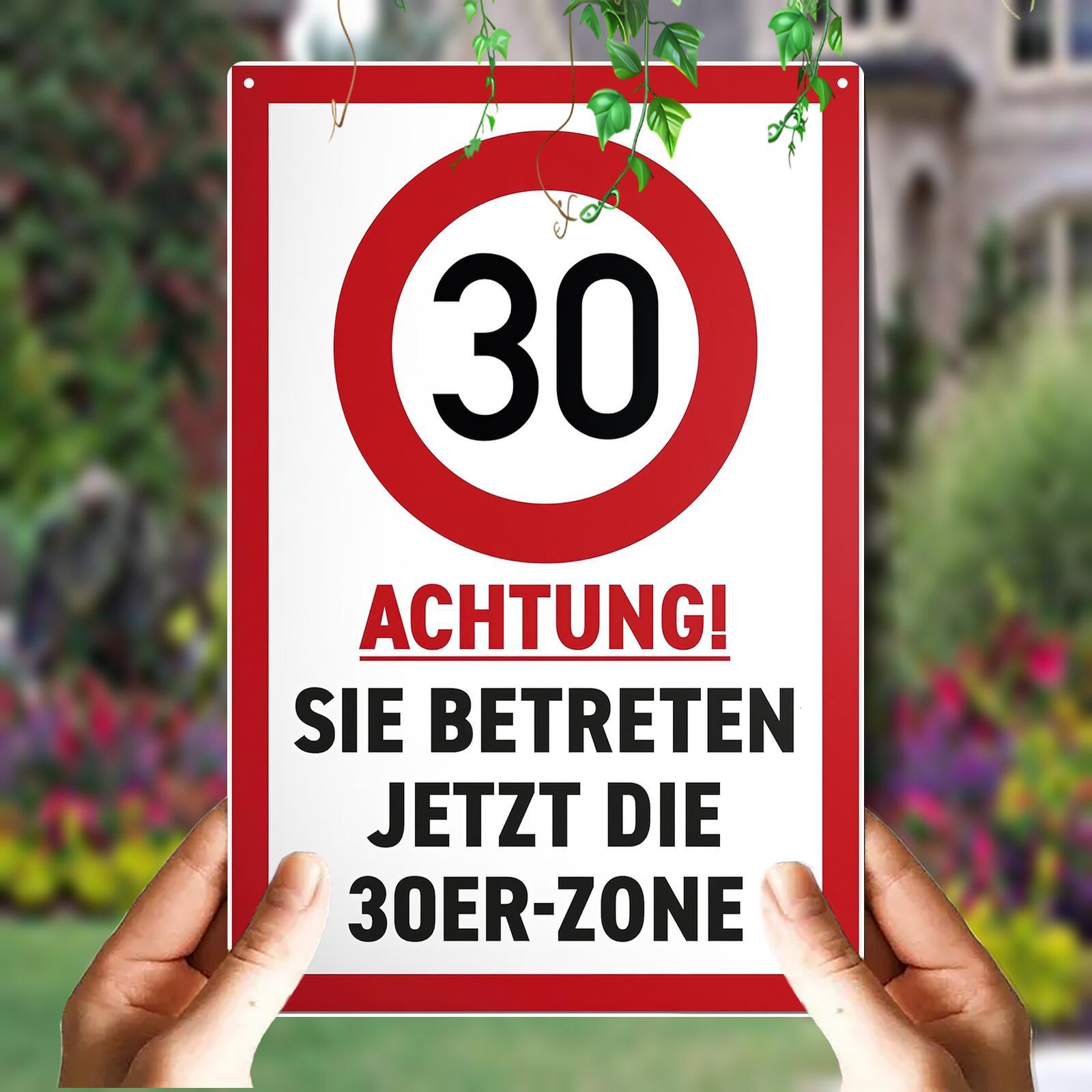 TEMU 2D Flaches Design, eine Wandplakette aus Holz für ein 30. Geburtstag in Deutschland, ein -Geschenk für 30 Jahre, geeignet für Männer und Frauen,