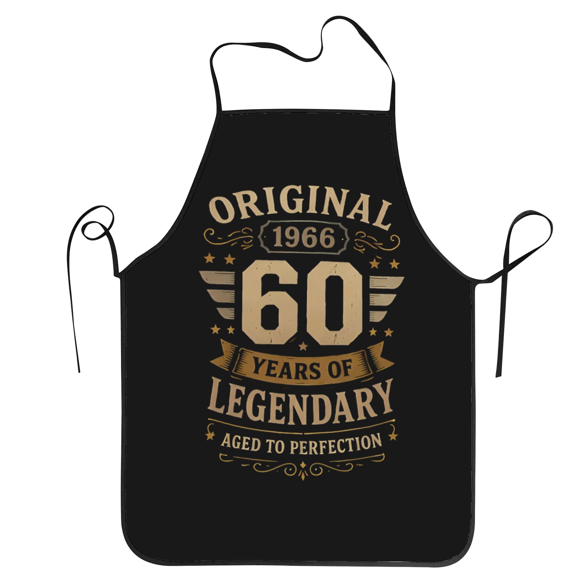 60th Original 1966 Years Of Apron For Men Women Unisex Adjustable Aprons For Cooking Kitchen Bbq Garden Gift Pattern Comfortable 1pc