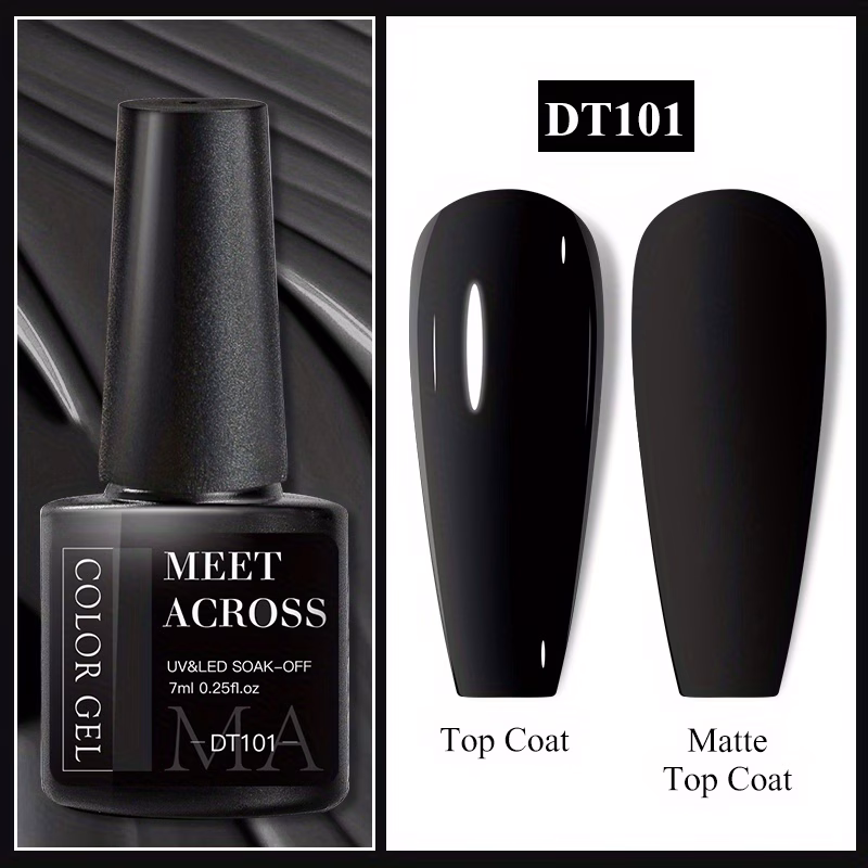 7ml black gel nail polish long lasting nail art soak off gel varnish semi permanent manicure design Product details 2